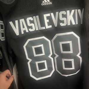 Andrei Vasilevskiy Tampa Bay Lightning black alrernate jersey